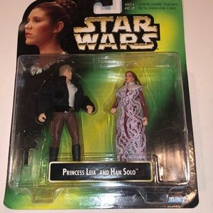 Kenner 1997 Princess Leia collection inbox Leia and Hans Solo set